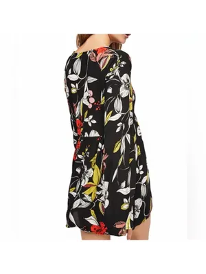 Free People Bella Floral Bell Sleeve Tunic Mini Dress women’s size small thumbnail 2