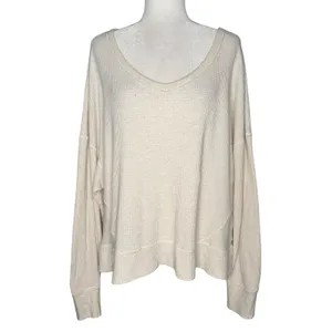 Offline by Aerie Waffle Oversized Top L Lounge Beach‎ Travel Comfort Stretch thumbnail 2