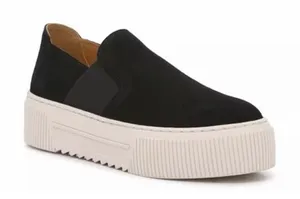Crown Vintage Size 6 Marlenna Black Slip-on Platform Casual Sneakers Women’s thumbnail 1
