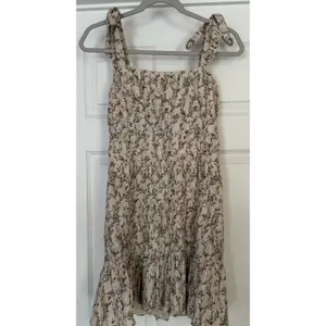 Sir The Label Alba Leaf Printed Mini Dress XS Tie Shoulder Straps Wedding Guest‎ thumbnail 3