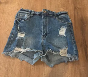 Distressed Women's Denim Shorts thumbnail 1