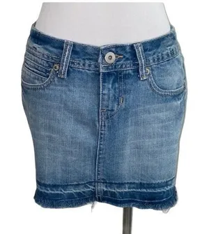5/$30 🎈 Aeropostale y2k mini denim skirt size 1/2 thumbnail 1
