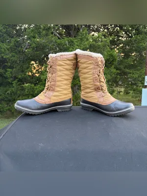 JBU by Jambu Lorna Cold-Weather Quilted Winter Duck Boots Tan Brown 9M thumbnail 6