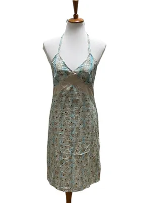 Route 66 Y2K Babydoll Dress Blue Size 10 Summer Festival Boho Cottagecore Beach thumbnail 2