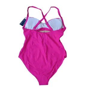 Barbie Pink Women's Swimsuit One Piece Size Medium thumbnail 2