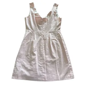 Commense NWT Gold Starfish Sleeveless Mini Dress Small Pink Linen Blend thumbnail 7
