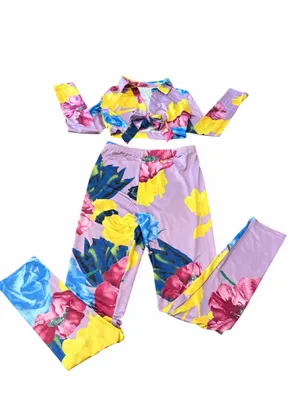 Women’s Two Piece Set Purple thumbnail 1