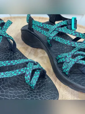 Chacos Updraft X2‎ Northern Lights Strappy Sandals Teal Black Women 7 Outdoor thumbnail 8
