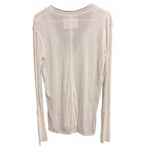 Free People We the Free Fresh & Clean Long Sleeve Top Ivory‎ Women's Size Small thumbnail 2