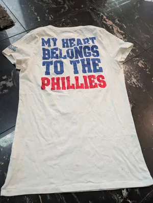 Victoria's Secret PINK With 5th & Ocean MLB Philadelphia Phillies Tee Size Large thumbnail 2