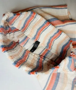 Francescas Sky Button Front Smocked Shorts Ivory - M thumbnail 6