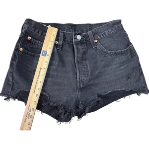 Levi's 501, size‎ 28 black jean shorts thumbnail 2