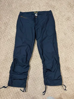 Y2K Abercrombie & Fitch Navy Drawstring Cargo Capris size 0 thumbnail 1