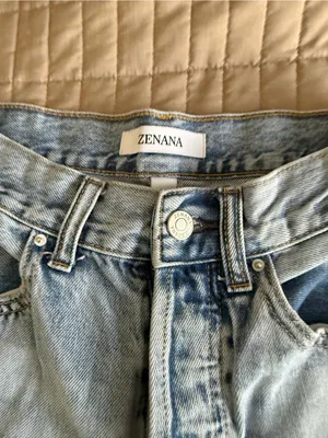 Zenana Outfitters Light Blue Washed Denim Jeans thumbnail 2