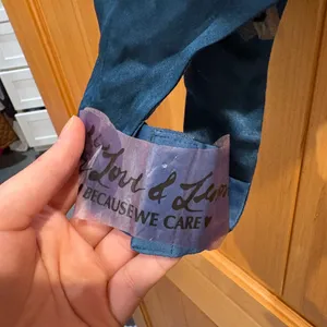 For Love And Lemons Blue Satin Fabric thumbnail 2