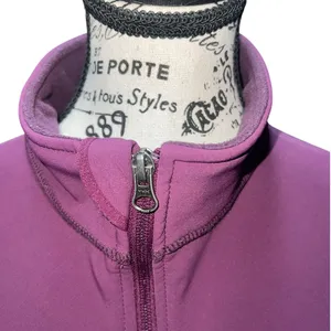 L.L. Bean Women's Softshell‎ Fleece Lined Vest Plum Purple Size Large EUC thumbnail 4