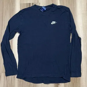 Nike Navy Blue Club Long Sleeve Shirt Women’s Small thumbnail 1