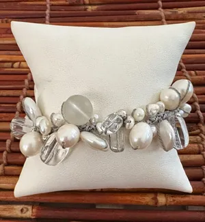 Silpada Effervescence Bracelet Pearl Quartz thumbnail 1