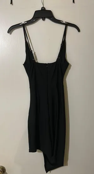 Forever 21 Black Asymmetrical Mini Dress thumbnail 3