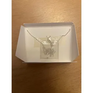 New Women’s or Girls Silver Plated 2 Charms Heart ❤️ & Faux Diamond 💎Necklace🤩 thumbnail 5