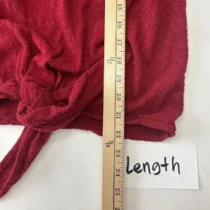 Madewell Marin Tie Front Sweater Tee In Deep Crimson Womens‎ XL thumbnail 10