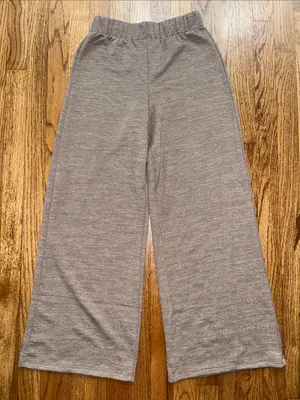 Amazon Women’s Tan / Grey Wide-Leg Lounge Pants size Small NWOT thumbnail 1