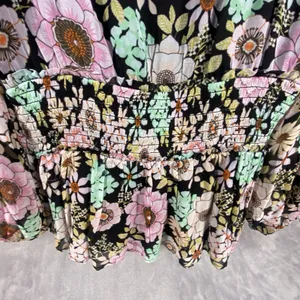 Anthropologie Maeve Small Top Blouse Flounced Multi 70's Peasant‎ Prairie Boho thumbnail 9