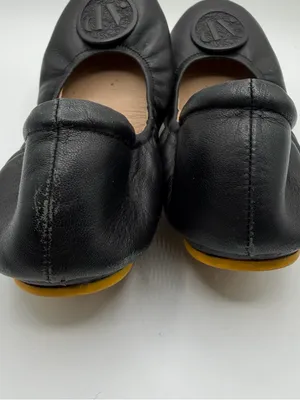 April Parker Perfect Flat Womens 8 Black Leather Ballet Flats Comfort Shoes thumbnail 4