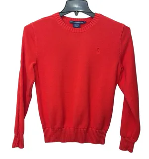 Vintage 90s Ralph Lauren Golf Women Cable Knit Sweater Size‎ Large thumbnail 1