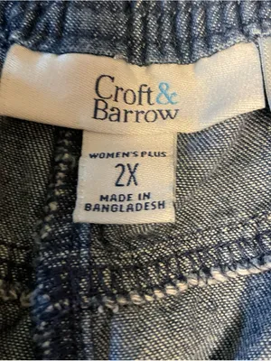 croft & barrow Navy Blue Kids Elastic-Waist Capri Pants thumbnail 3