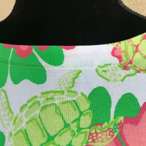 crown & ivy Womens Dress Size XS Pink Green White Sea‎ Turtles Flowers Beach NEW thumbnail 4