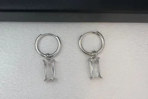Zircon Dangle Drop Earrings for Men Women Streetwear Hip Hop Unisex Style thumbnail 2