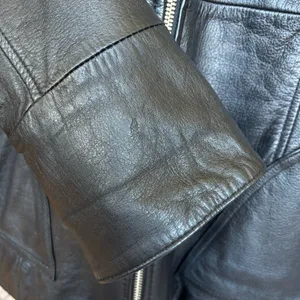 Wilsons Leather Black Zip Front Jacket Women’s Medium Genuine Leather Classic M thumbnail 5
