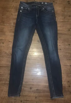 Miss Me western bling state fair festival size 27 skinny jeans thumbnail 1