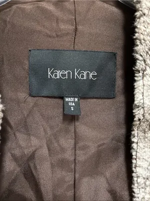 Karen Kane Vest Faux Fur Size Small Quite Luxury Old Money Elevated Staple thumbnail 4