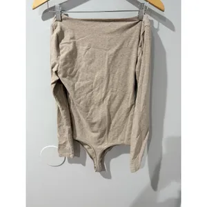 Abercrombie & Fitch Women's Long Sleeved Body Suit Beige Sz M R‎ thumbnail 7
