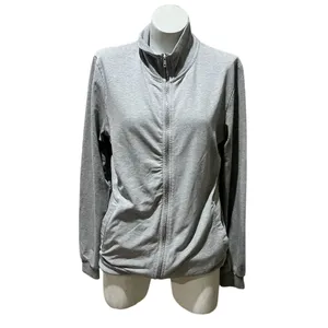 ASOS Women's Gray Zip-Up Jacket Size M Casual Mid-Length Long Sleeve thumbnail 2
