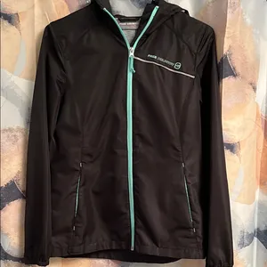 Free Country Black Jacket with Hooded Design thumbnail 1