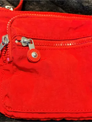 Kipling Bright Red Crossbody Waist Bag with Front Pockets thumbnail 4