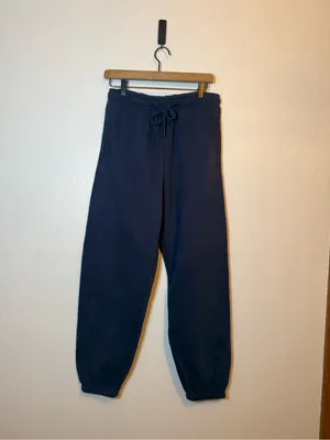Quince Everyday Fleece Joggers in Washed‎ Deep Navy thumbnail 2