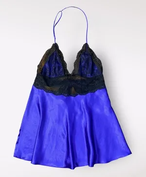 Victoria’s Secret Purple Satin Lace Lingerie Chemise Mini Dress Size‎ Medium Y2K thumbnail 1