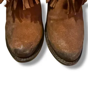 Freebird Booties Women's Size 8 Brown Suede Fringe‎ Western Heeled Belle Style thumbnail 8
