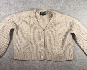 American Eagle Ivory Large Chunky Knit Cardigan‎ thumbnail 1