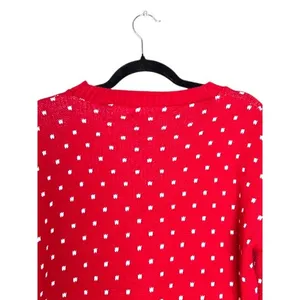 REMEL LONDON Womens Ugly Christmas Sweater L Red Reindeer Festive Party Holiday‎ thumbnail 2