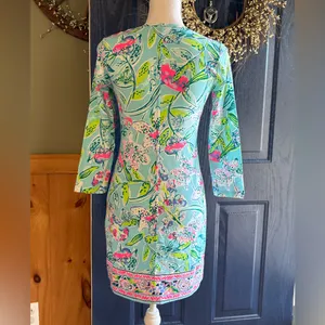 Lilly Pulitzer Bali Blue Beacon Long Sleeve Dress size XS NWT thumbnail 4