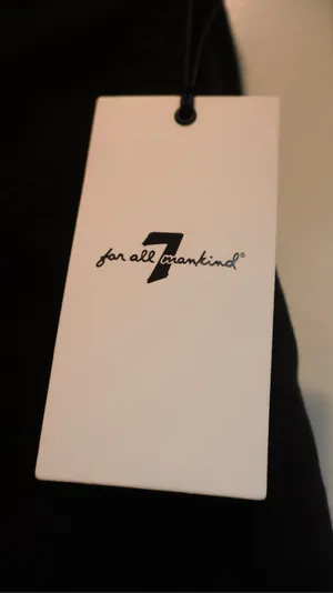NWT 7 For All Mankind Ankle Gwenevere Distressed Skinny Jeans Black Size 29 thumbnail 7