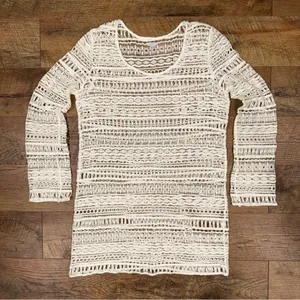 Tavik+ Cream Crochet Knit Swim Cover Up thumbnail 12