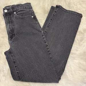 Madewell The Perfect Vintage Wide Leg Jeans 25 Black Acid Wash thumbnail 2