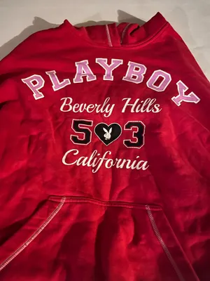 PacSun Playboy Red Hoodie thumbnail 1