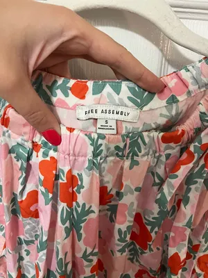 Floral puff sleeve dress thumbnail 2